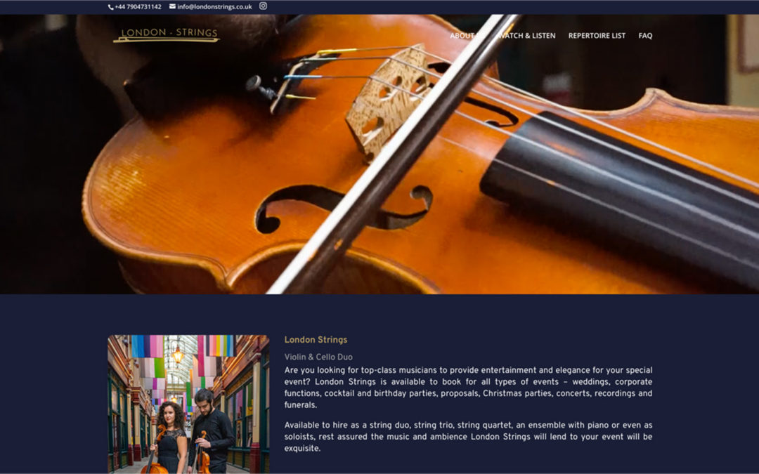 London Strings Website